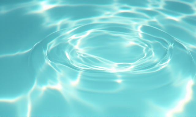 Abstract crystal clear water ripples representing transparency